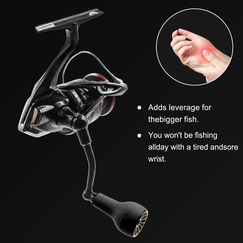 63mm Spinhendel met TPE zwarte - Daiwa Reel Fuego recensie en prijs