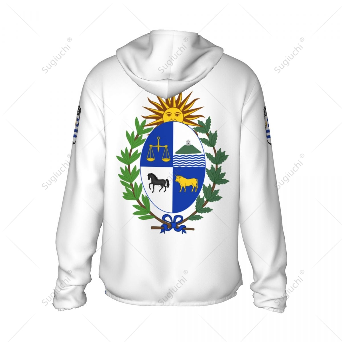 Uruguay Vlag Zonbeschermende h - Fishing Hoodie recensie en prijs