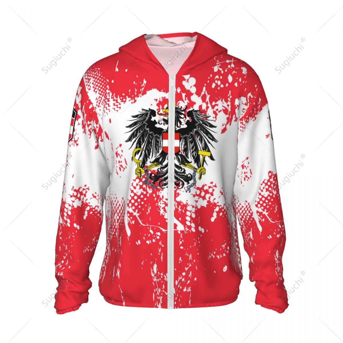 Oostenrijkse vlag Zonbescherme - Fishing Hoodie recensie en prijs